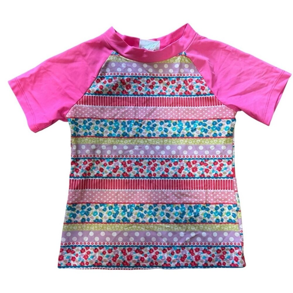 Floatimini Little Girls‎ Kids Swim Top Size 6X Stretch Beach Travel Vacation